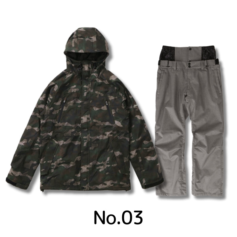 5点セット レンタルよりお得 スノーボードウェア メンズ レディース スキーウェア 上下セット レギュラーシルエット PONTAPES/ポンタぺス PSET-2324