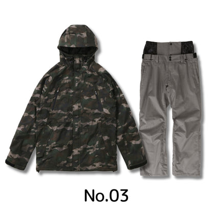 5点セット レンタルよりお得 スノーボードウェア メンズ レディース スキーウェア 上下セット レギュラーシルエット PONTAPES/ポンタぺス PSET-2324