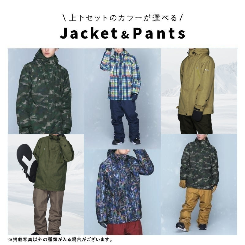 5点セット レンタルよりお得 スノーボードウェア メンズ レディース スキーウェア 上下セット レギュラーシルエット PONTAPES/ポンタぺス PSET-2324