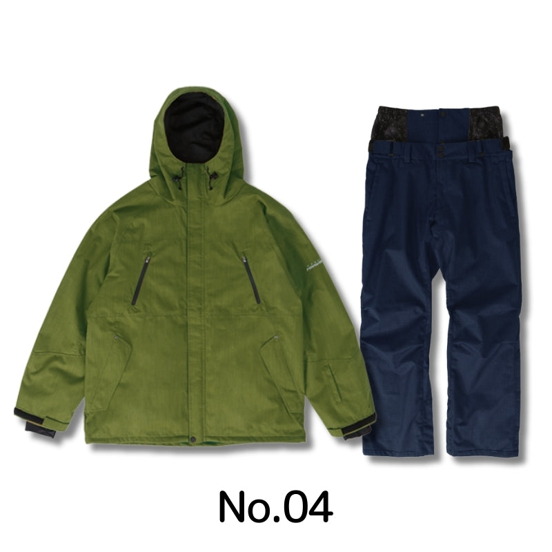 5点セット レンタルよりお得 スノーボードウェア メンズ レディース スキーウェア 上下セット レギュラーシルエット PONTAPES/ポンタぺス PSET-2324