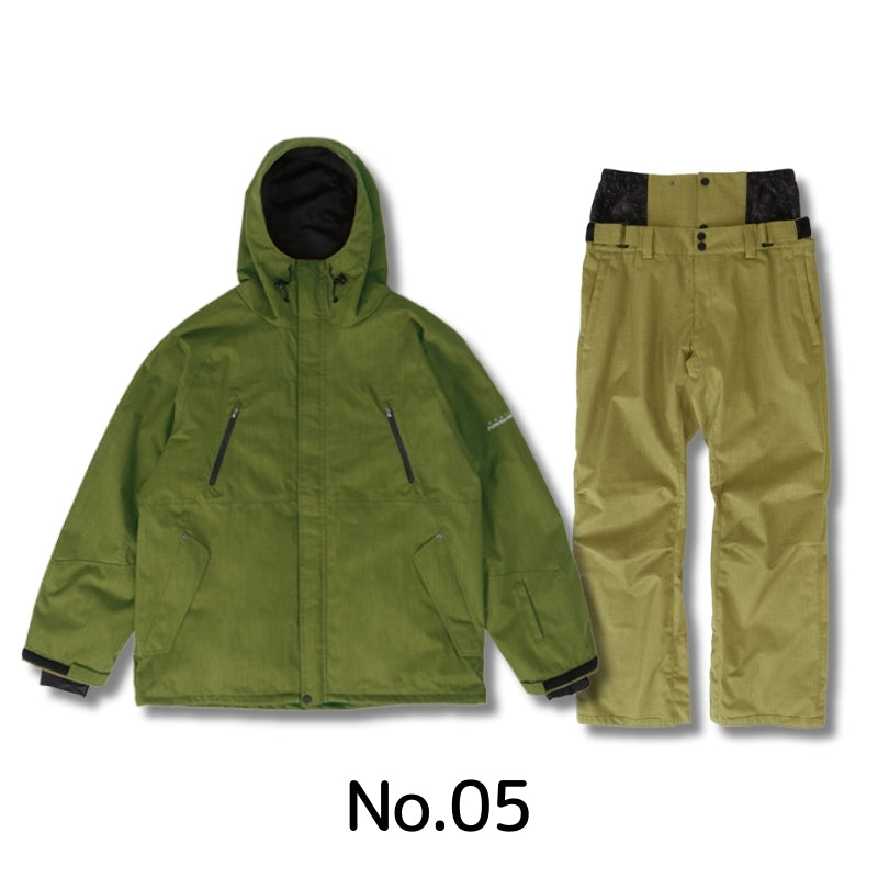 5点セット レンタルよりお得 スノーボードウェア メンズ レディース スキーウェア 上下セット レギュラーシルエット PONTAPES/ポンタぺス PSET-2324