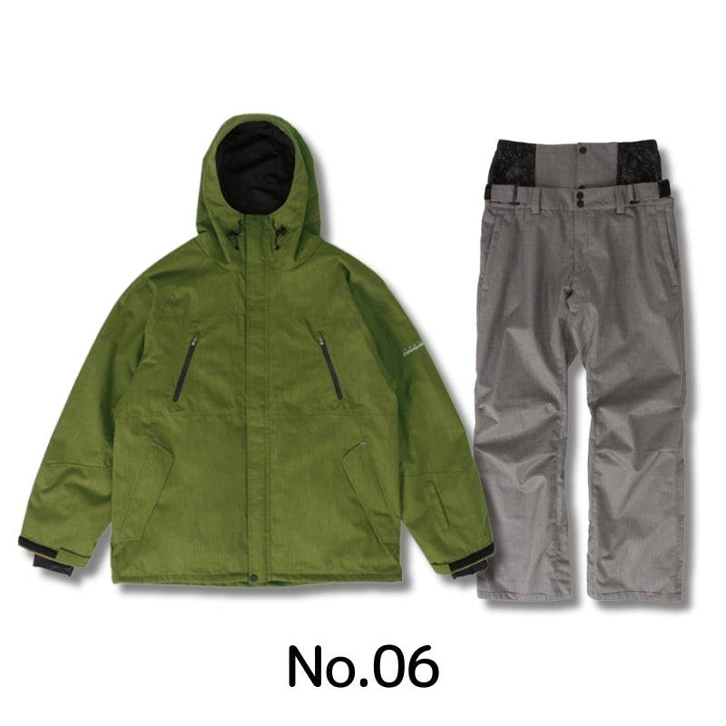5点セット レンタルよりお得 スノーボードウェア メンズ レディース スキーウェア 上下セット レギュラーシルエット PONTAPES/ポンタぺス PSET-2324