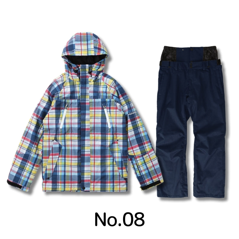 5点セット レンタルよりお得 スノーボードウェア メンズ レディース スキーウェア 上下セット レギュラーシルエット PONTAPES/ポンタぺス PSET-2324