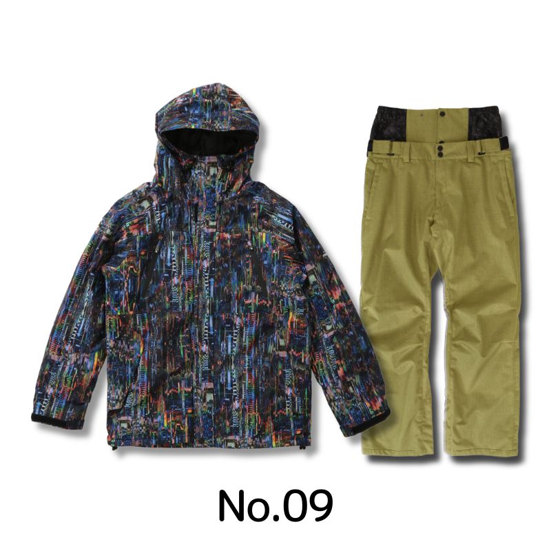5点セット レンタルよりお得 福袋 スノーボードウェア メンズ レディース スキーウェア 上下セット レギュラーシルエット PONTAPES/ポンタぺス PSET-2324