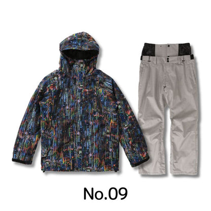 5点セット レンタルよりお得 福袋 スノーボードウェア メンズ レディース スキーウェア 上下セット レギュラーシルエット PONTAPES/ポンタぺス PSET-2324