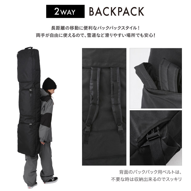 スノーボードケース ウィール付き スノーボード 板バッグ スキー