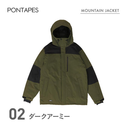 마운틴 재킷 스노우 보드 웨어 맨즈 레이디스 PONTAPES POJ-383 