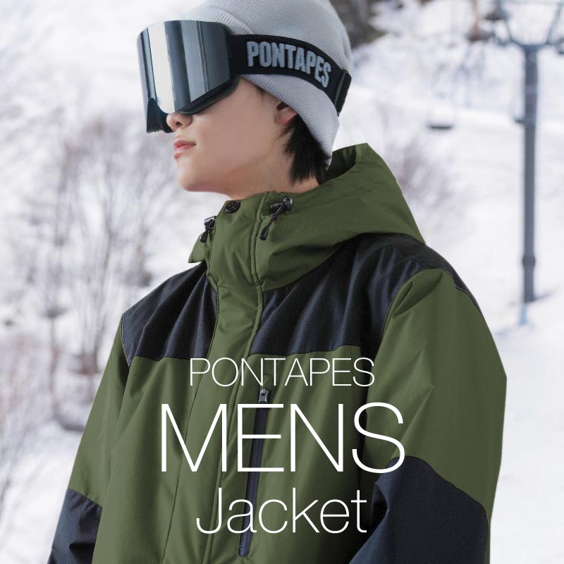 마운틴 재킷 스노우 보드 웨어 맨즈 레이디스 PONTAPES POJ-383 