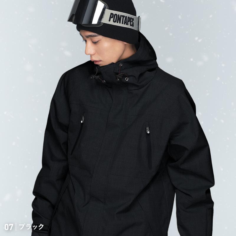 [1~16カラー] スノーボードウェア メンズ レディース ジャケット単品 レギュラーシルエット 中綿入り 撥水 防寒 25-26モデル PONTAPES/ポンタぺス POJ-300MB/301M