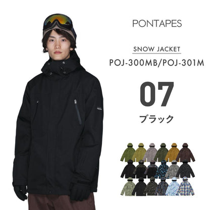 레귤러 재킷 스노우 보드웨어 여성 남성 PONTAPES POJ-300MB 