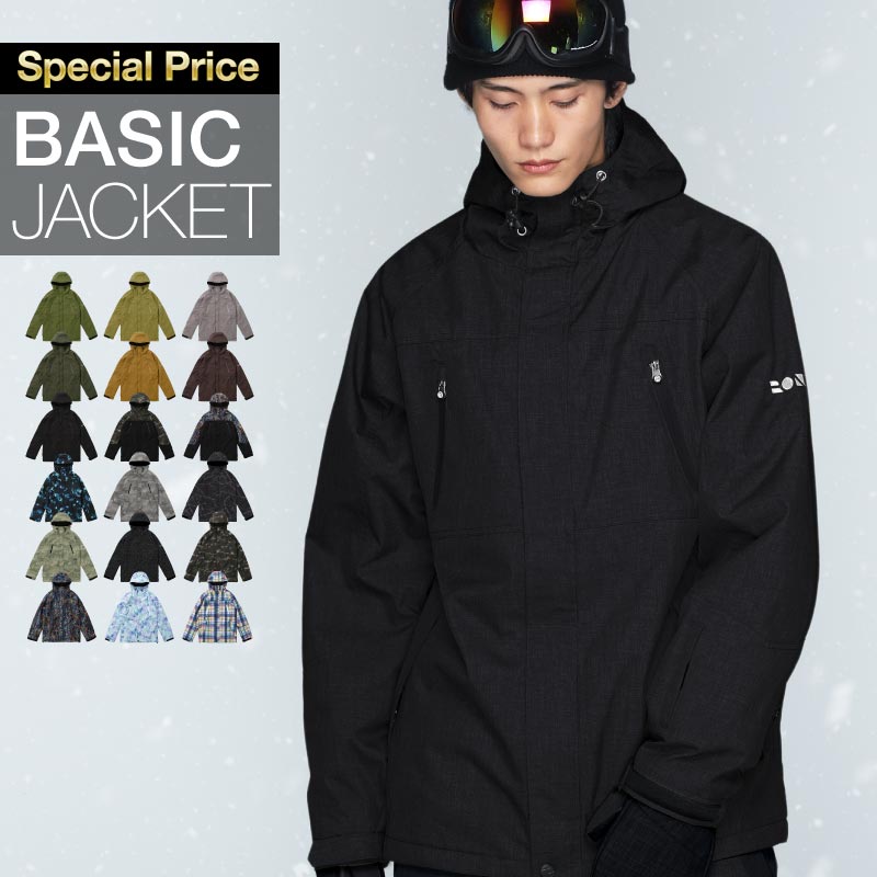 [1~16カラー] スノーボードウェア メンズ レディース ジャケット単品 レギュラーシルエット 中綿入り 撥水 防寒 25-26モデル PONTAPES/ポンタぺス POJ-300MB/301M