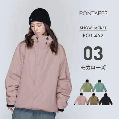 スノーボードウェア メンズ ジャケット単品 スキージャケット 中綿入り 撥水 防寒 25-26モデル PONTAPES/ポンタぺス POJ-452