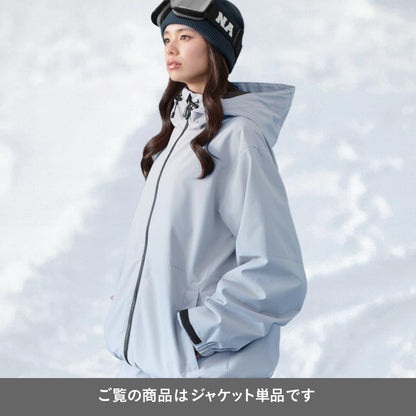 発送開始 スノーボードウェア メンズ レディース ジャケット単品 スキーウェア 中綿なし  撥水 防風 雪山 ルーズシルエット 25-26モデル  PONTAPES/ポンタぺス PLJ-454