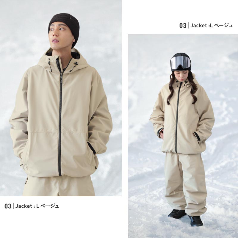 発送開始 スノーボードウェア メンズ レディース ジャケット単品 スキーウェア 中綿なし  撥水 防風 雪山 ルーズシルエット 25-26モデル  PONTAPES/ポンタぺス PLJ-454