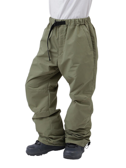 [アウトレット] ソリッドウェア メンズ レディース スノーライトパンツ ワントーンコーデ_2024 ルーズシルエット 撥水 24-25モデル PONTAPES/ポンタぺス POP-433