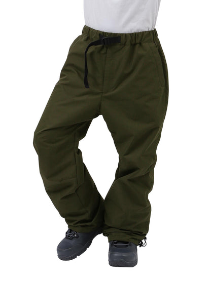 [アウトレット] ソリッドウェア メンズ レディース スノーライトパンツ ワントーンコーデ_2024 ルーズシルエット 撥水 24-25モデル PONTAPES/ポンタぺス POP-433