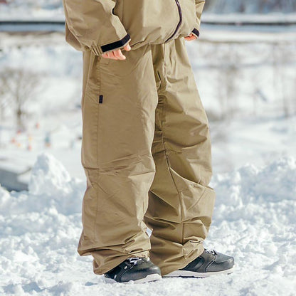 発送開始 スノーボードウェア メンズ レディース パンツ単品 スキーウェア  防寒 撥水 防風 雪山 ルーズシルエット 25-26モデル PONTAPES/ポンタぺス PLP-435