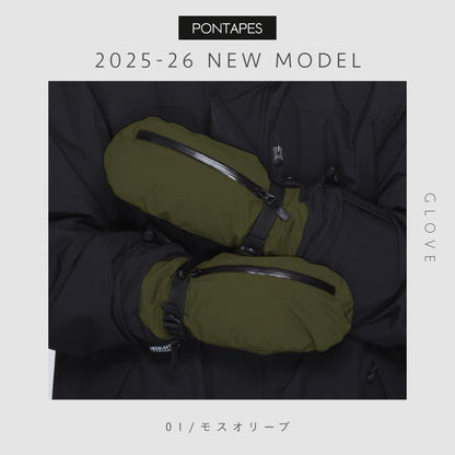 スノーボード グローブ 手が出るグローブ メンズ レディース スノボ スキー スノー 手袋 ミトン 防水 防寒 撥水 防風 PONTAPES/ポンタぺス PG-052M