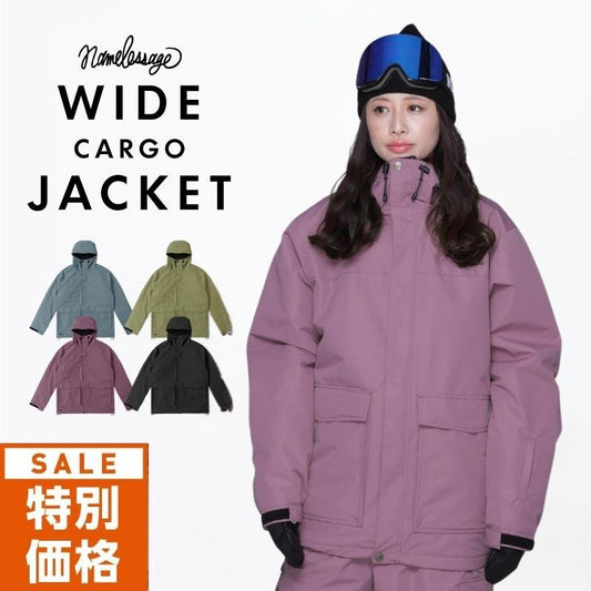 [クリアランスセール]  スノーボードウェア ジャケット単品 メンズ レディース スキーウェア ワイドシルエット 中綿入り 撥水 防寒 24-25モデル namelessage/ネームレスエイジ age-884