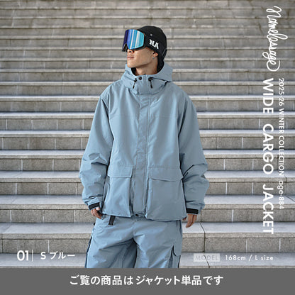 スノーボードウェア メンズ レディース ジャケット単品 ベンチレーション付き ワイドシルエット 中綿入り 防寒 撥水 防風 25-26モデル namelessage/ネームレスエイジ age-884