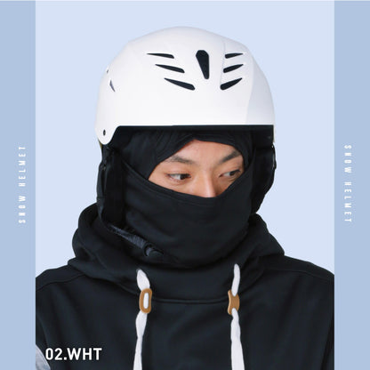 レディース メンズ 大人用 スノー ヘルメット ネイビー ホワイト ブラック スノボ用[PONTAPES/ポンタぺス]｛PONH-1981｝