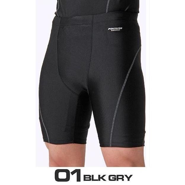[クリアランスセール] レディース メンズ コンプレッション ハーフパンツ メール便 [PONTAPES/ポンタペス]{PCP-522}