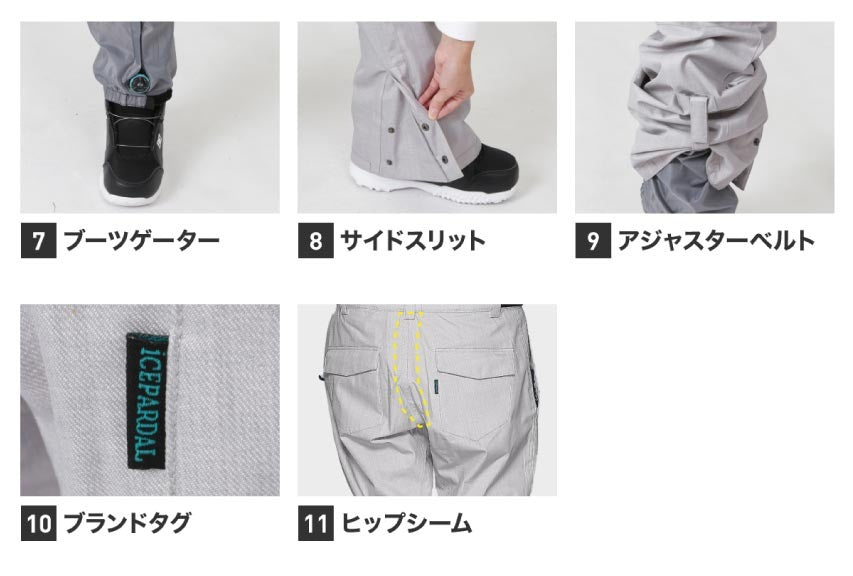 3点セット レンタルよりお得 福袋 スノーボードウェア スキーウェア レディース スノージャケット + スノーパンツ + ゴーグル  ICEPARDAL/アイスパーダル ISET-24_3