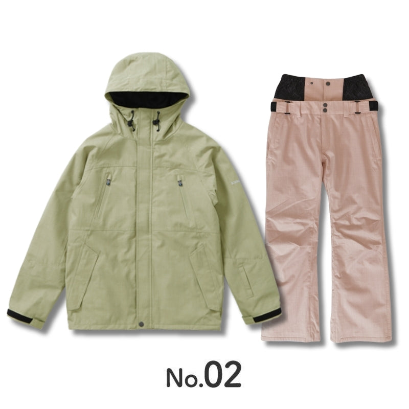 3点セット レンタルよりお得 福袋 スノーボードウェア スキーウェア レディース スノージャケット + スノーパンツ + ゴーグル  ICEPARDAL/アイスパーダル ISET-24_3