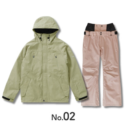 3点セット レンタルよりお得 福袋 スノーボードウェア スキーウェア レディース スノージャケット + スノーパンツ + ゴーグル  ICEPARDAL/アイスパーダル ISET-24_3