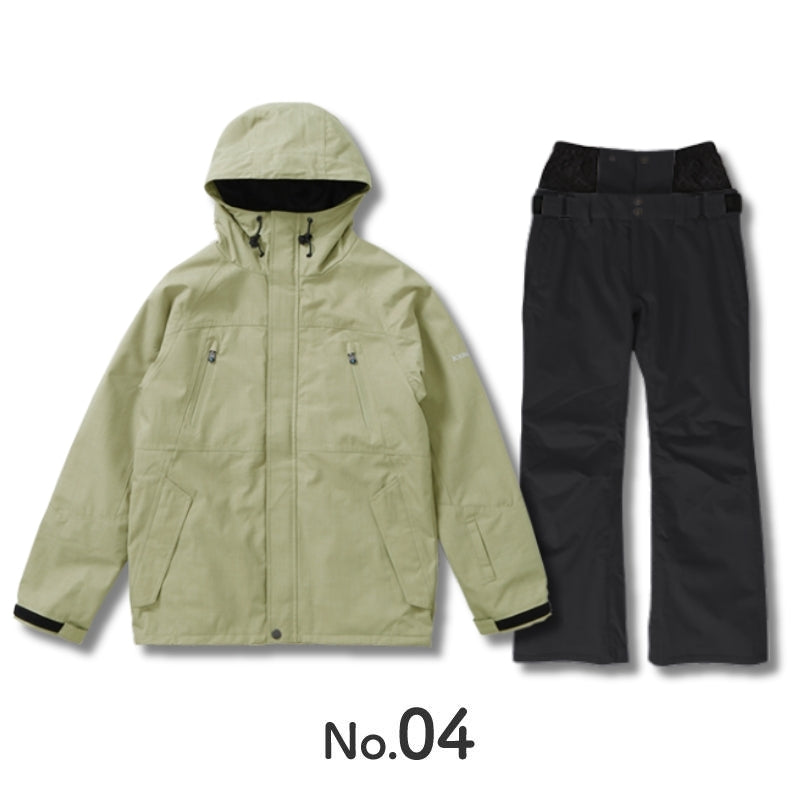 3点セット レンタルよりお得 福袋 スノーボードウェア スキーウェア レディース スノージャケット + スノーパンツ + ゴーグル  ICEPARDAL/アイスパーダル ISET-24_3