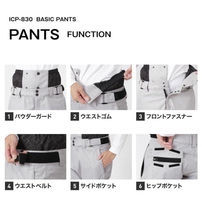 3点セット レンタルよりお得 福袋 スノーボードウェア スキーウェア レディース スノージャケット + スノーパンツ + ゴーグル  ICEPARDAL/アイスパーダル ISET-24_3