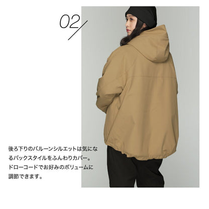 スノーボードウェア レディース ジャケット単品 ルーズシルエット 体型カバー 美シルエット ルーズシルエット 中綿入り 撥水 防寒 保温 25-26モデル ICEPARDAL/アイスパーダル IALOJ-001