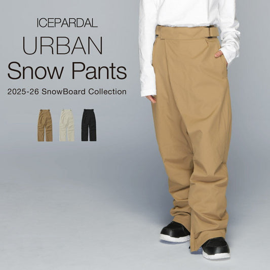 スノーボードウェア レディース パンツ単品 体型カバー 美シルエット ルーズシルエット 中綿入り 撥水 防寒 保温 25-26モデル ICEPARDAL/アイスパーダル  IALOP-001