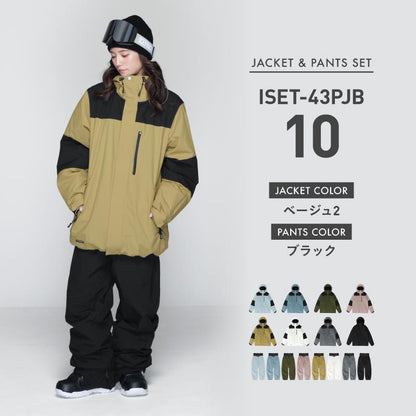 풀오버 상하 세트 스노우 보드웨어 여성 ICEPARDAL ISET-54