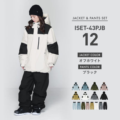 풀오버 상하 세트 스노우 보드웨어 여성 ICEPARDAL ISET-54