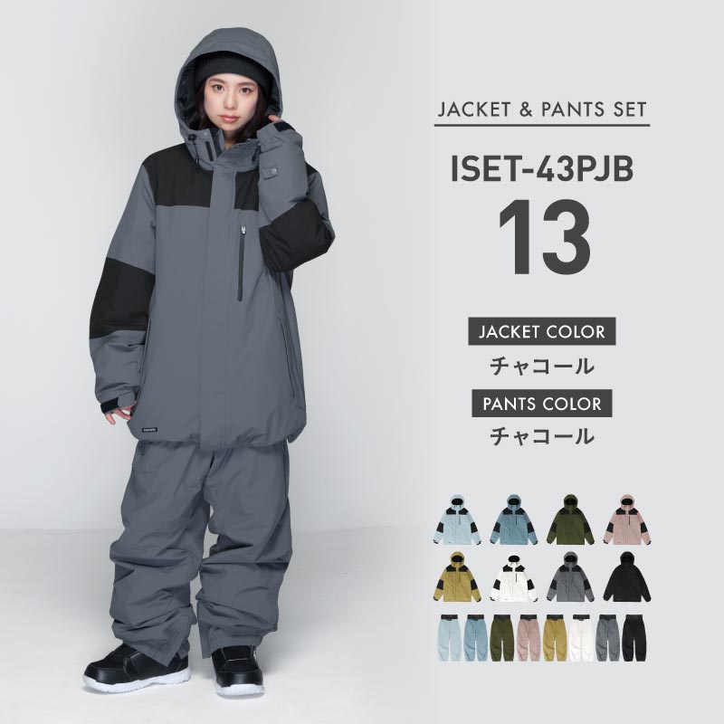풀오버 상하 세트 스노우 보드웨어 여성 ICEPARDAL ISET-54