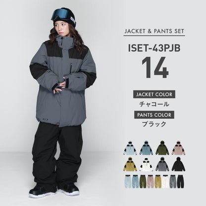 풀오버 상하 세트 스노우 보드웨어 여성 ICEPARDAL ISET-54