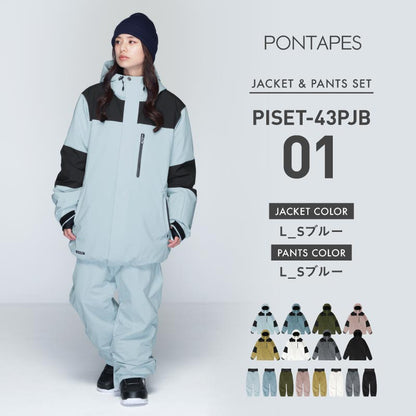 풀오버 상하 세트 스노우 보드웨어 여성 ICEPARDAL ISET-54