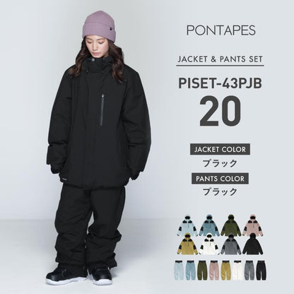 풀오버 상하 세트 스노우 보드웨어 여성 ICEPARDAL ISET-54