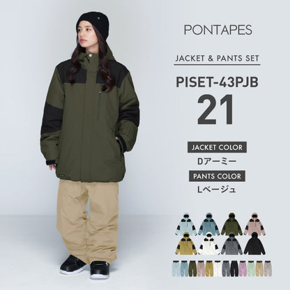 풀오버 상하 세트 스노우 보드웨어 여성 ICEPARDAL ISET-54