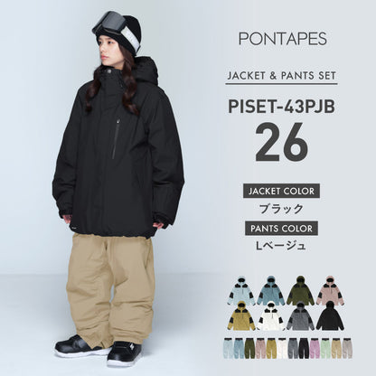 풀오버 상하 세트 스노우 보드웨어 여성 ICEPARDAL ISET-54