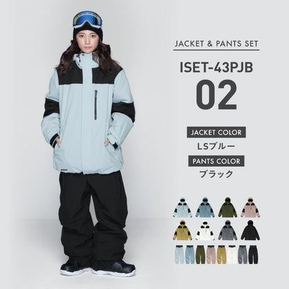 풀오버 상하 세트 스노우 보드웨어 여성 ICEPARDAL ISET-54