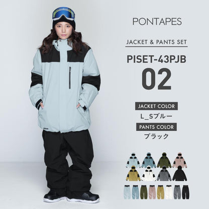 풀오버 상하 세트 스노우 보드웨어 여성 ICEPARDAL ISET-54