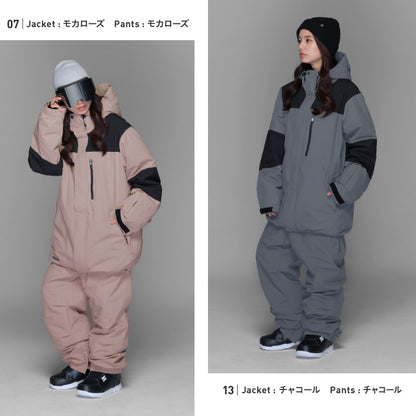 풀오버 상하 세트 스노우 보드웨어 여성 ICEPARDAL ISET-54