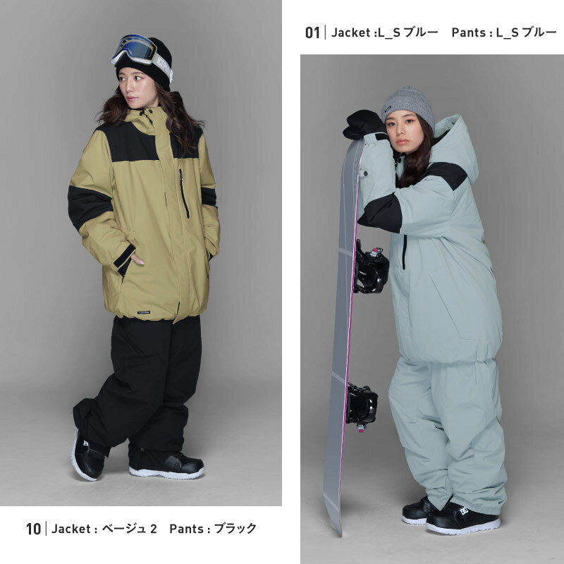 풀오버 상하 세트 스노우 보드웨어 여성 ICEPARDAL ISET-54