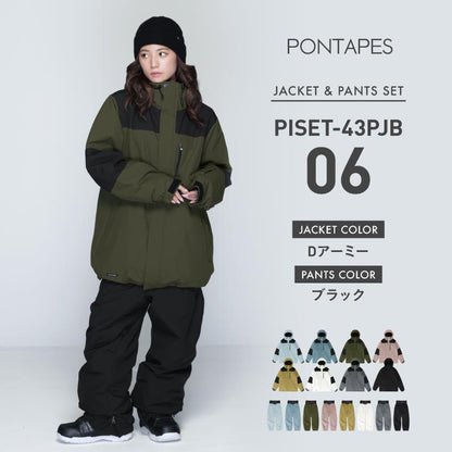 풀오버 상하 세트 스노우 보드웨어 여성 ICEPARDAL ISET-54