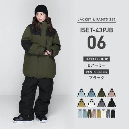 풀오버 상하 세트 스노우 보드웨어 여성 ICEPARDAL ISET-54