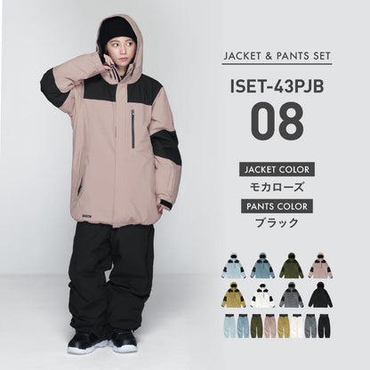 풀오버 상하 세트 스노우 보드웨어 여성 ICEPARDAL ISET-54