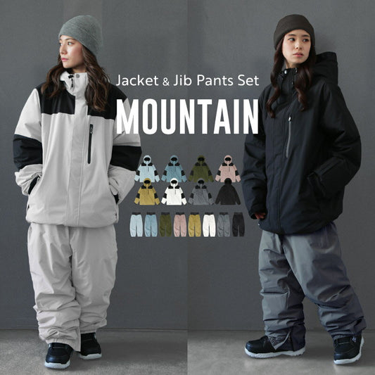 [16~20カラー]  スノーボードウェア レディース  上下セット ルーズシルエット 中綿入り 撥水 防寒 25-26モデル ICEPARDAL/アイスパーダル PISET-43PJB_ICE