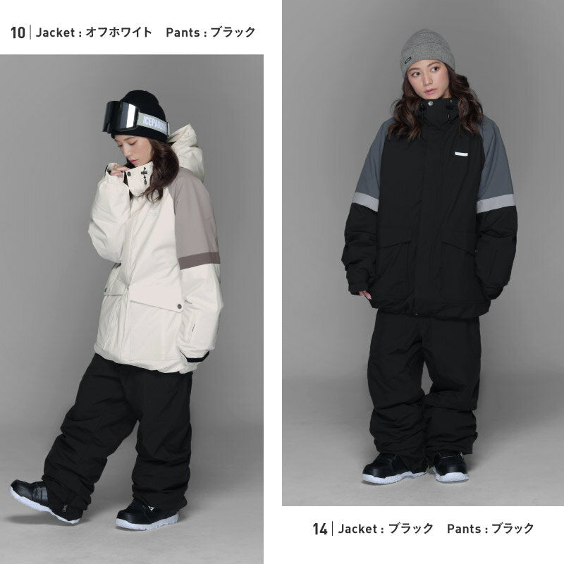 1円スタート＊3496＊ アイスパーダル レディース スキーウェア 上下セット グローブ　ジャケット　パンツ　ICEPARDAL  発送開始 早期購入特典付 スノーボードウェア レディース 上下セット